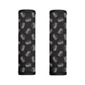 Black Doodle Sandwich Pattern Print Handle Covers