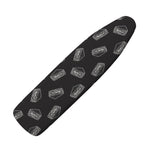 Black Doodle Sandwich Pattern Print Ironing Board Cover