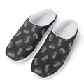 Black Doodle Sandwich Pattern Print Mesh Casual Shoes