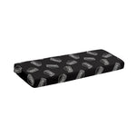 Black Doodle Sandwich Pattern Print Piano Keyboard Cover
