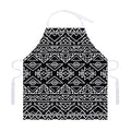 Black Ethnic Aztec Pattern Print Adjustable Apron
