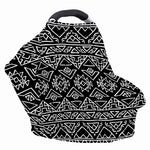 Black Ethnic Aztec Pattern Print Baby Seat Cover