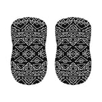 Black Ethnic Aztec Pattern Print Bar Stool Covers