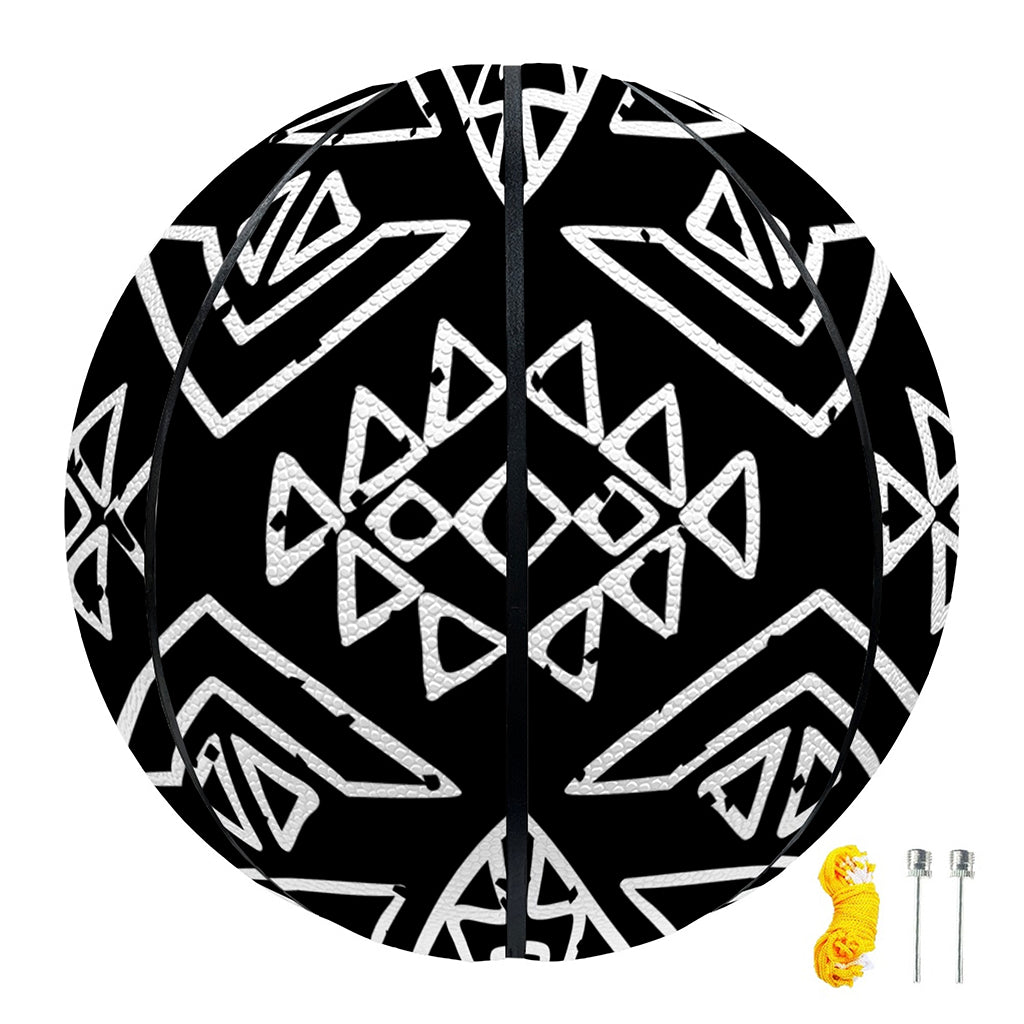 Black Ethnic Aztec Pattern Print Basketball