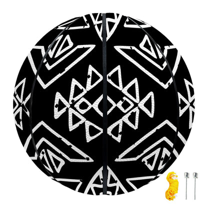 Black Ethnic Aztec Pattern Print Basketball