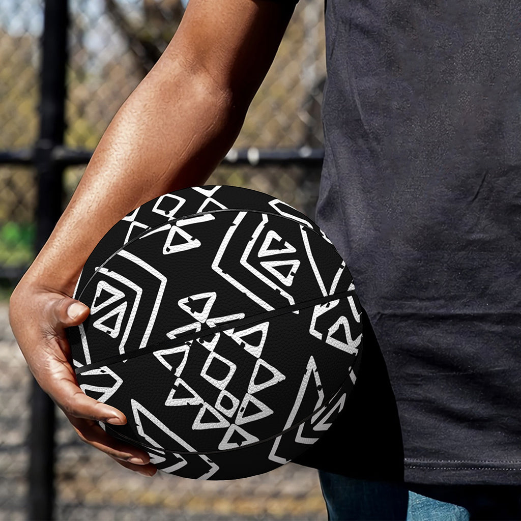 Black Ethnic Aztec Pattern Print Basketball