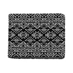 Black Ethnic Aztec Pattern Print Bifold Wallet