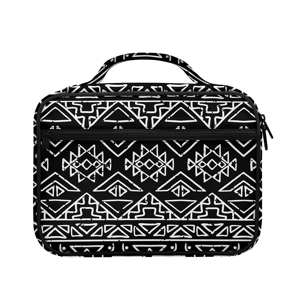Black Ethnic Aztec Pattern Print Briefcase Bible Bag