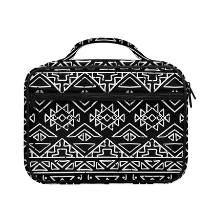 Black Ethnic Aztec Pattern Print Briefcase Bible Bag