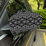 Black Ethnic Aztec Pattern Print Car Side Mirror Covers
