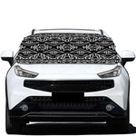 Black Ethnic Aztec Pattern Print Car Windshield Snow Cover