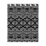 Black Ethnic Aztec Pattern Print Curtain