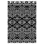 Black Ethnic Aztec Pattern Print Curtain
