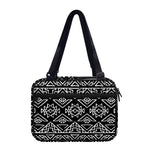 Black Ethnic Aztec Pattern Print Double Strap Bible Bag
