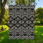 Black Ethnic Aztec Pattern Print Garden Flag