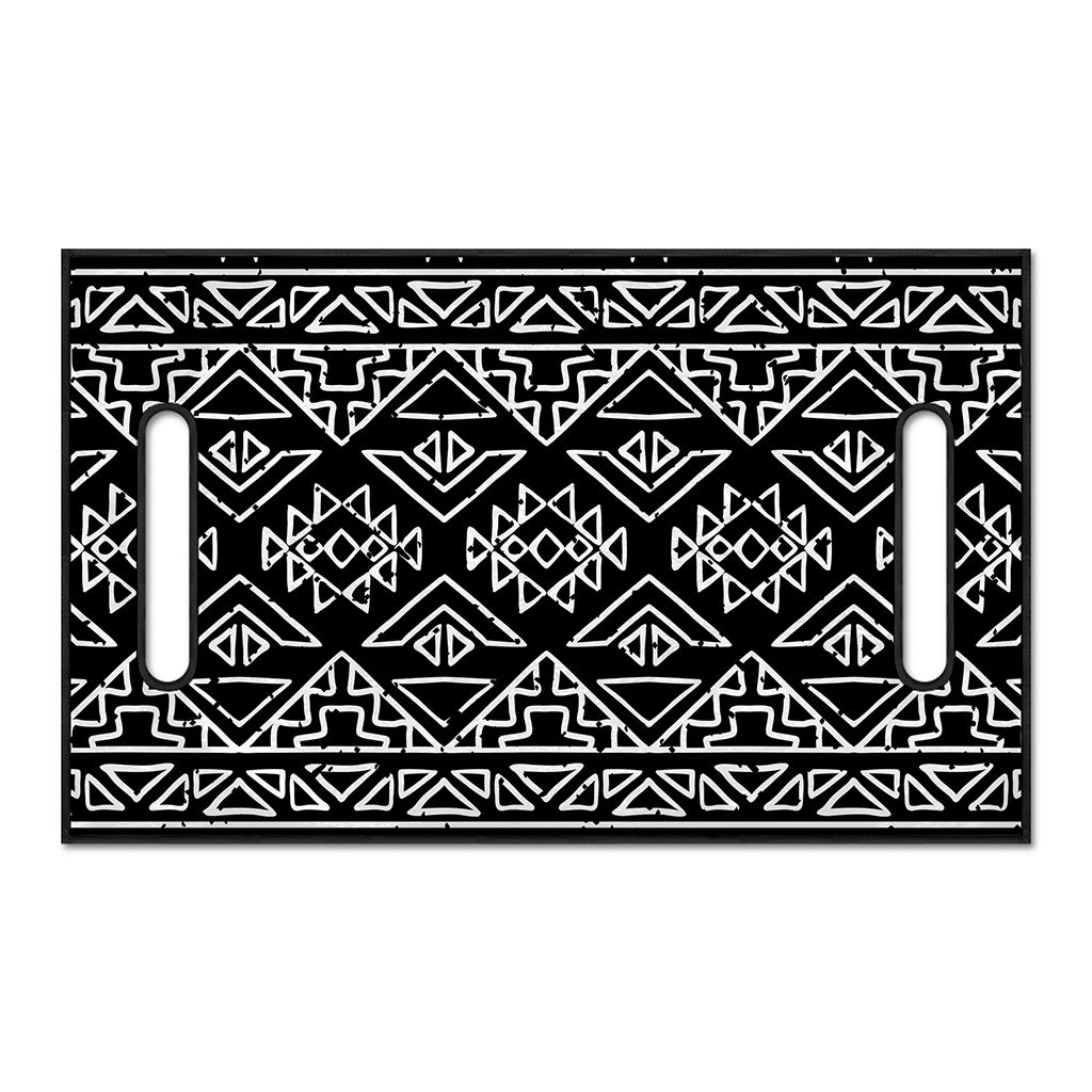 Black Ethnic Aztec Pattern Print Golf Cart Seat Cover