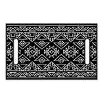 Black Ethnic Aztec Pattern Print Golf Cart Seat Cover