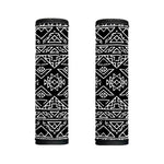 Black Ethnic Aztec Pattern Print Handle Covers