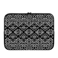 Black Ethnic Aztec Pattern Print Laptop Sleeve