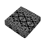 Black Ethnic Aztec Pattern Print Outdoor Seat Cushion Cover
