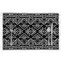 Black Ethnic Aztec Pattern Print Placemat