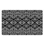 Black Ethnic Aztec Pattern Print Polyester Doormat