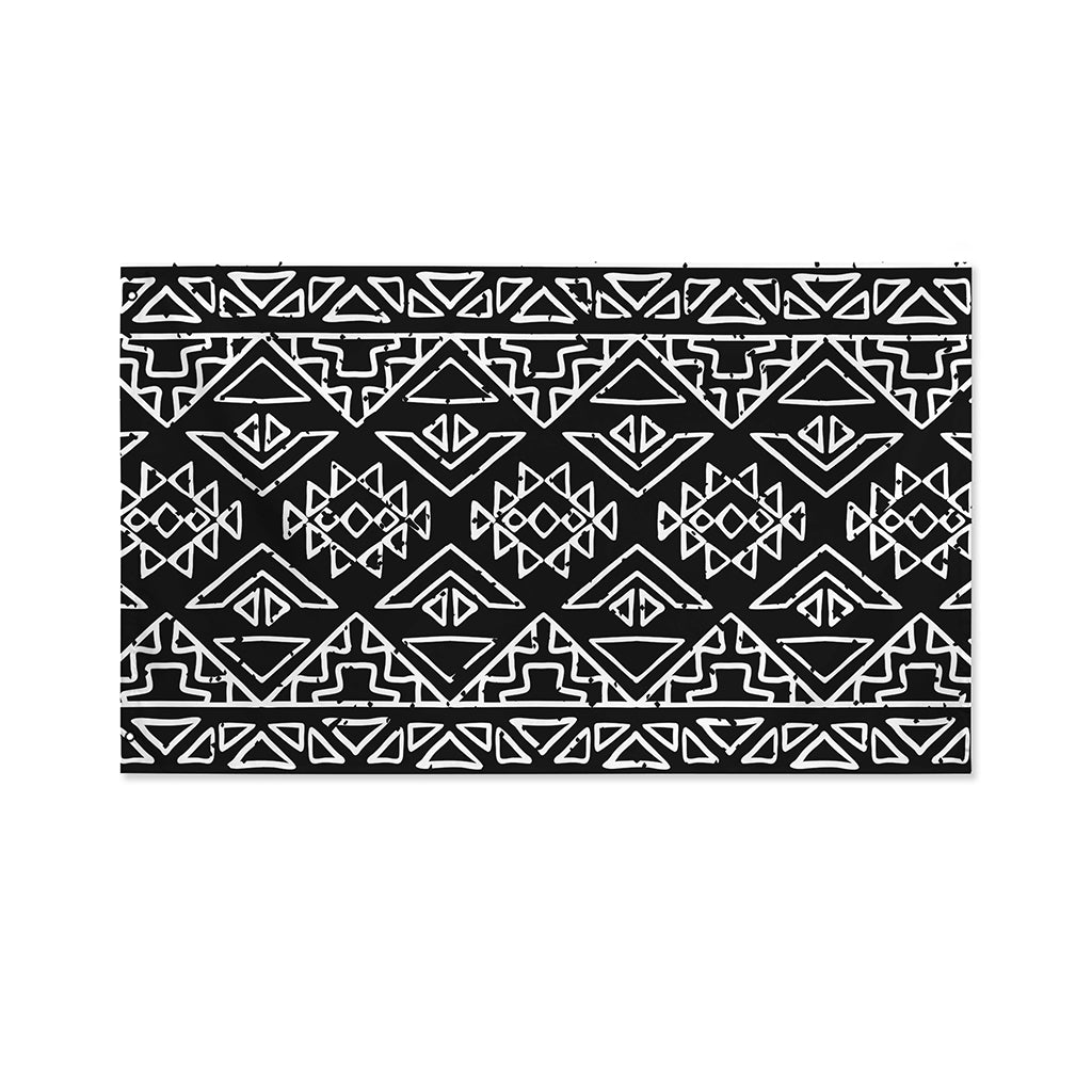 Black Ethnic Aztec Pattern Print Polyester Flag