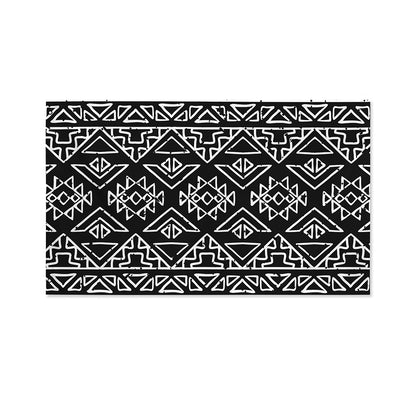 Black Ethnic Aztec Pattern Print Polyester Flag