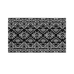 Black Ethnic Aztec Pattern Print Polyester Flag