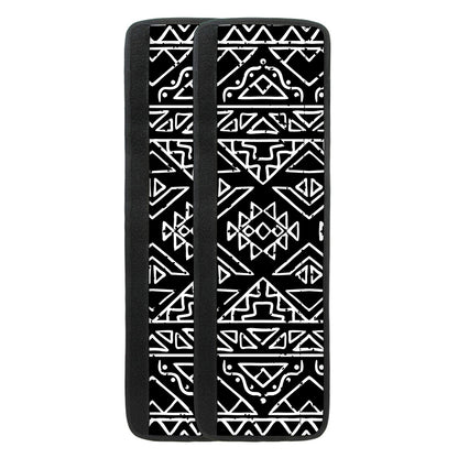 Black Ethnic Aztec Pattern Print Refrigerator Handle Covers