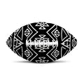 Black Ethnic Aztec Pattern Print Rugby Ball