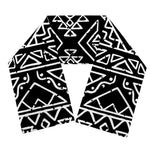Black Ethnic Aztec Pattern Print Scarf
