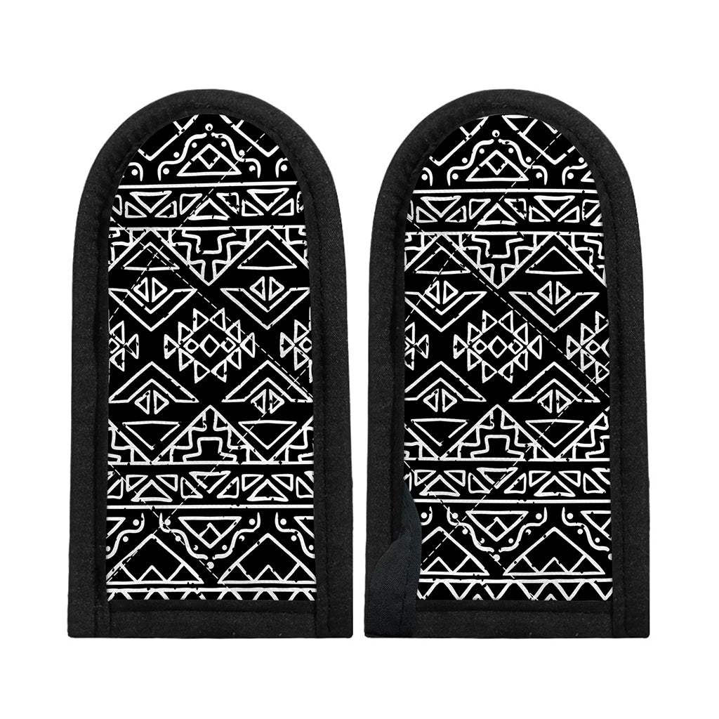 Black Ethnic Aztec Pattern Print Skillet Handle Cover