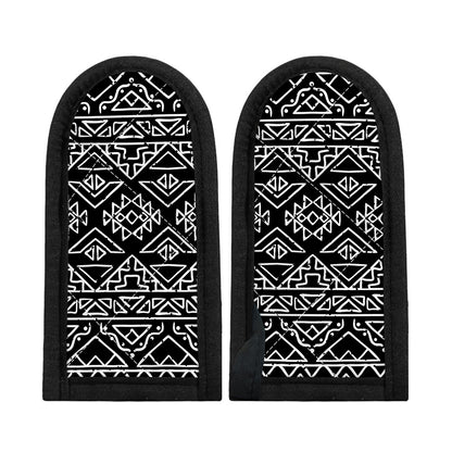 Black Ethnic Aztec Pattern Print Skillet Handle Cover