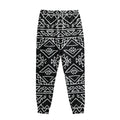 Black Ethnic Aztec Pattern Print Sweatpants