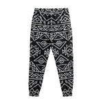 Black Ethnic Aztec Pattern Print Sweatpants