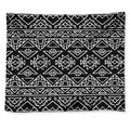Black Ethnic Aztec Pattern Print Tapestry