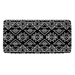 Black Ethnic Aztec Pattern Print Towel