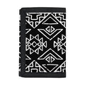Black Ethnic Aztec Pattern Print Trifold Wallet