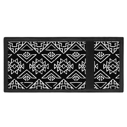 Black Ethnic Aztec Pattern Print Trifold Wallet