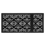 Black Ethnic Aztec Pattern Print Trifold Wallet