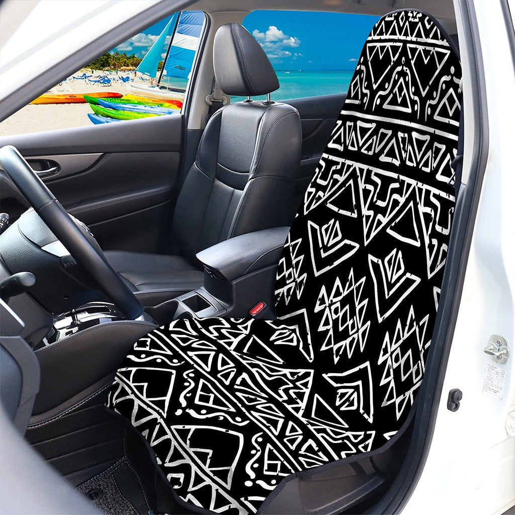 Black Ethnic Aztec Pattern Print Waterproof Car Seat Cover