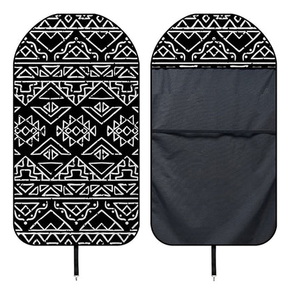 Black Ethnic Aztec Pattern Print Waterproof Car Seat Cover