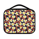 Black Fried Egg And Bacon Pattern Print Classic Bible Case