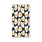 Black Fried Eggs Pattern Print Baby Crib Sheet