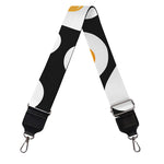 Black Fried Eggs Pattern Print Bag Strap
