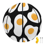 Black Fried Eggs Pattern Print Basketball