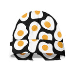 Black Fried Eggs Pattern Print Beanie
