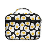 Black Fried Eggs Pattern Print Briefcase Bible Bag