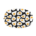 Black Fried Eggs Pattern Print Car Side Mirror Covers